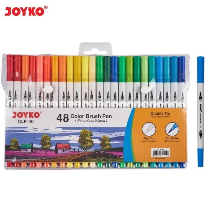 

Color Brush Pen Pena Kuas Warna Joyko CLP-40 48 Warna Color