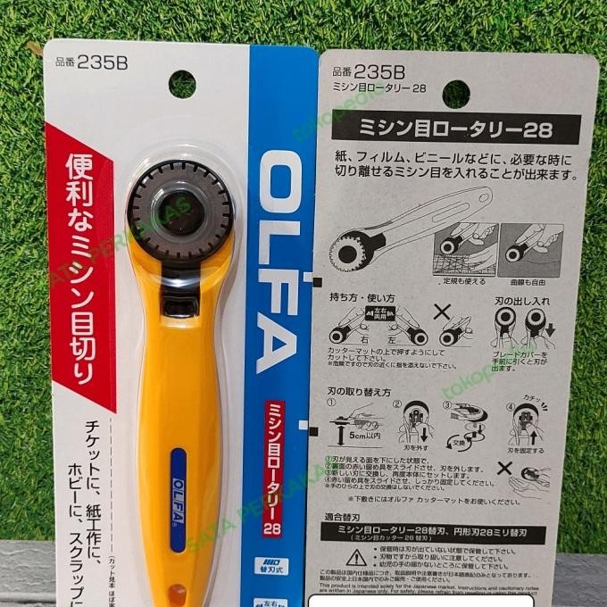 

Olfa Rotary Cutter 235B Perforation Cutter 28Mm ( Prc-3/C )