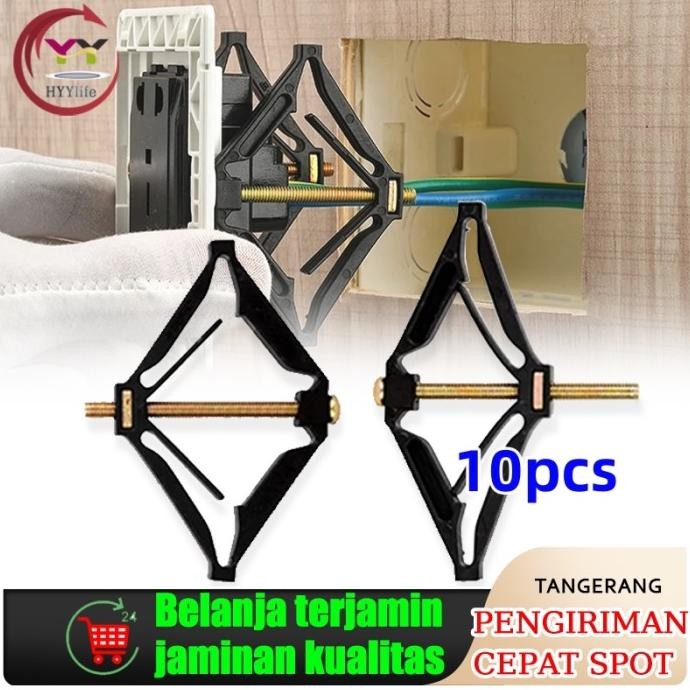 10PC 86mm Per Dinding Tanpa Inbow Kotak Perbaikan Sekrup Steker Switch Original