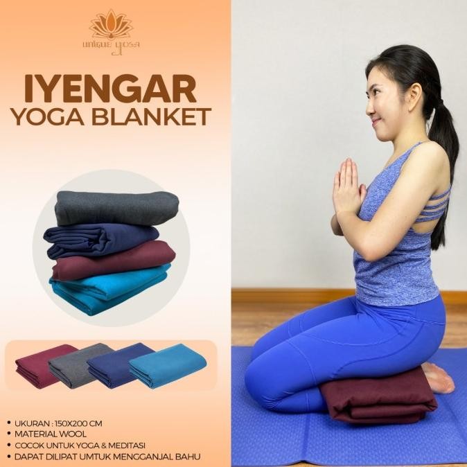 Tersedia Iyengar Yoga Blanket / Blanket Senam Yoga / Selimut Olahraga Yoga Wool