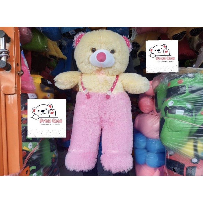 

BONEKA TEDDY BEAR JOJON BERUANG OVER ALL IMPORT MURAH 70CM