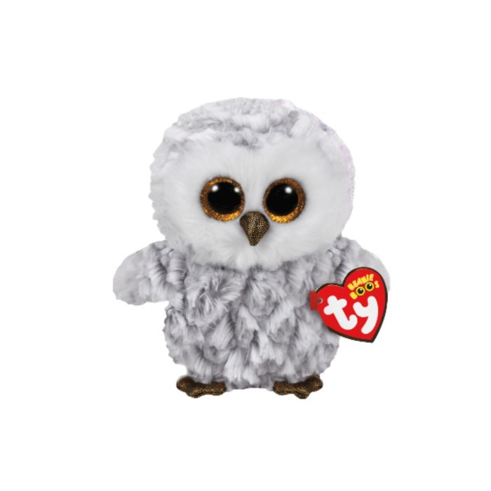 

TY BEANIE BOOS OWLETTE WHITE OWL (REGULAR) - BONEKA BURUNG HANTU