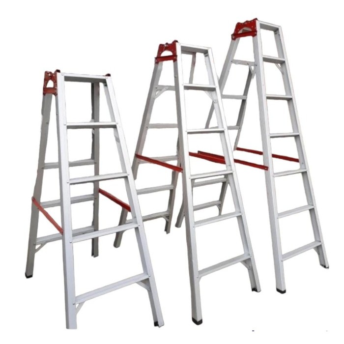 Tangga Aluminium 2in1 / Tangga Lipat Aluminium / Tangga Kebanggaan 3M