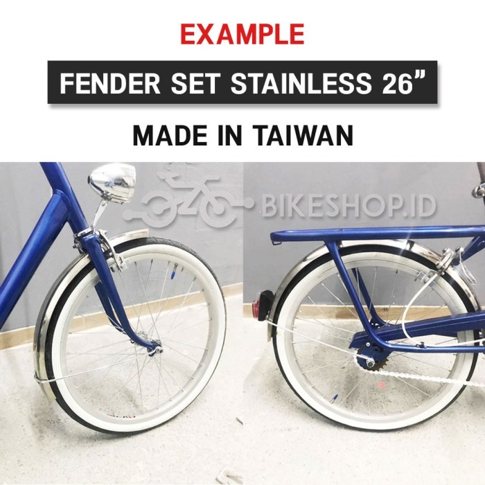 Fender Selebor Spakbor 26" 24" 20" Sepeda Mtb / Mini Stainless Taiwan #Gratisongkir #Sale #Discount