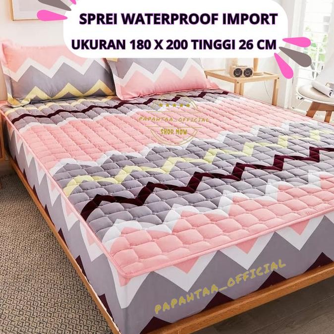 Sprei Waterproof Impor Anti Air 180X200 Seprei 180X200 Anti Air Ompol