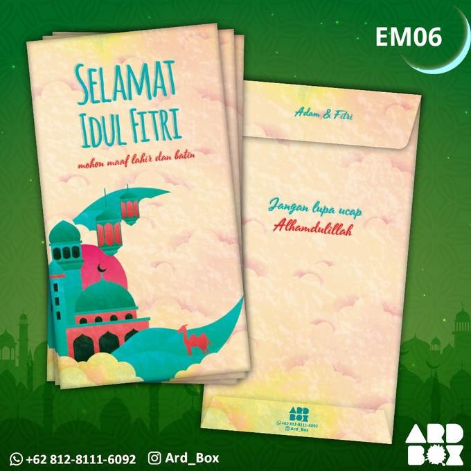

Mubarak| Amplop Uang Angpao Lebaran Custom Hari Raya Idul Fitri Baru EM06