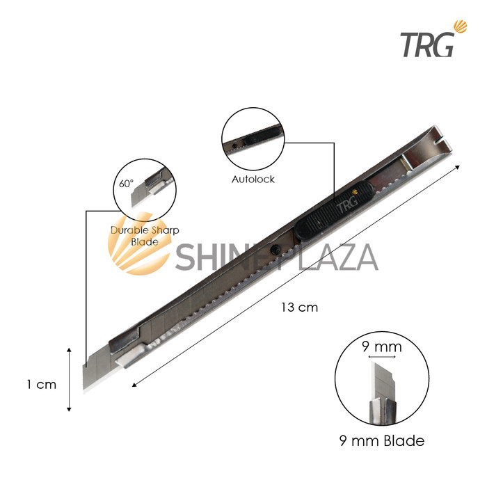 

TRG STAINLESS STEEL CUTTER 60 DEGREE CU-171 - PEMOTONG KERTAS CUTER BESI 60 DERAJAT TRG