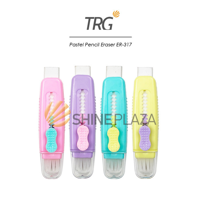 

TRG PASTEL PENCIL ERASER ER-317 - PENGHAPUS PENSIL LUCU DENGAN DUST REMOVER TRG