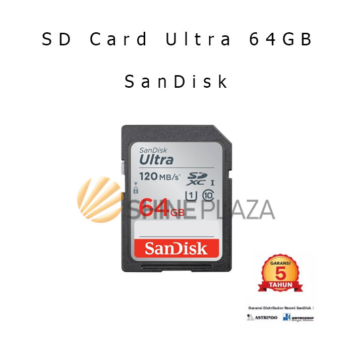 

SANDISK ULTRA SDHC CLASS 10 120MBPS 64GB MEMORY CARD KAMERA ORIGINAL