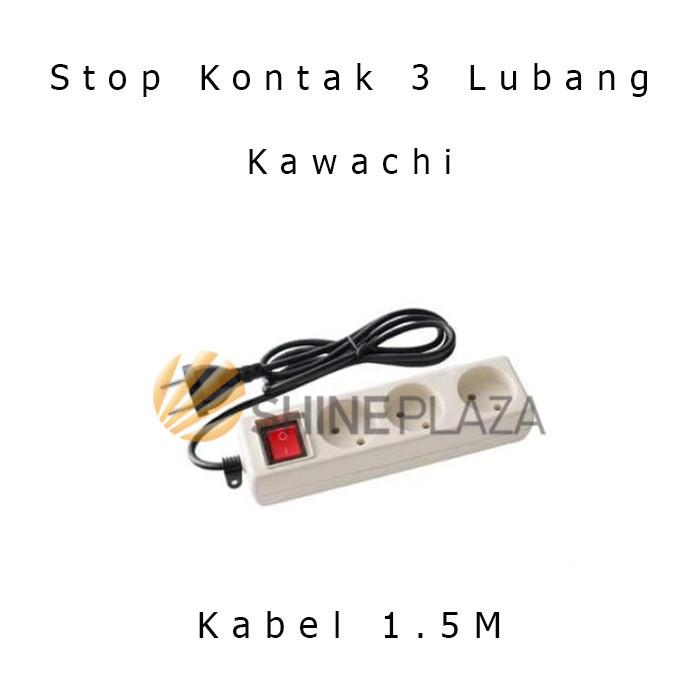 

STOP KONTAK 3 LUBANG KABEL 1.5M - STOPKONTAK ARDE SAKLAR ON OFF