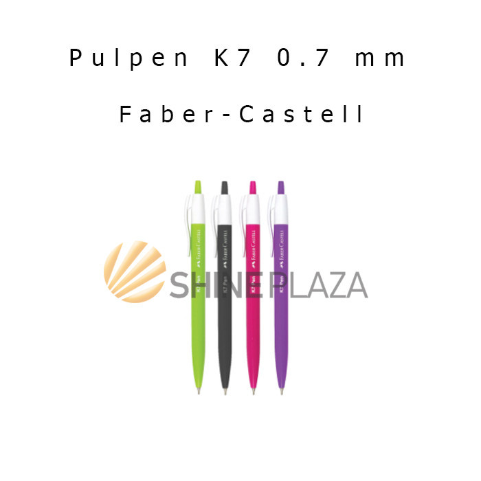 

PULPEN TIP PEN K7 FABER-CASTELL 0.7MM - BOLPEN PENA HITAM 0,7 MM