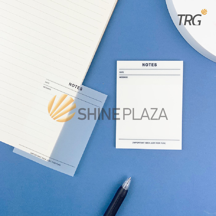 

TRG BASIC PATTERN TRANSPARANT PAPER MEMOPAD SN-182 - KERTAS MEMO TEMPEL TRANSPARAN STICKY NOTES TRG