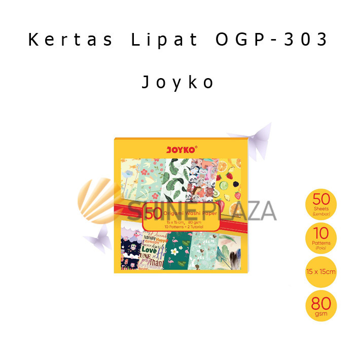 

KERTAS LIPAT JOYKO OGP-303 MIX - PATTERN ORIGAMI WASHI PAPER 15X15