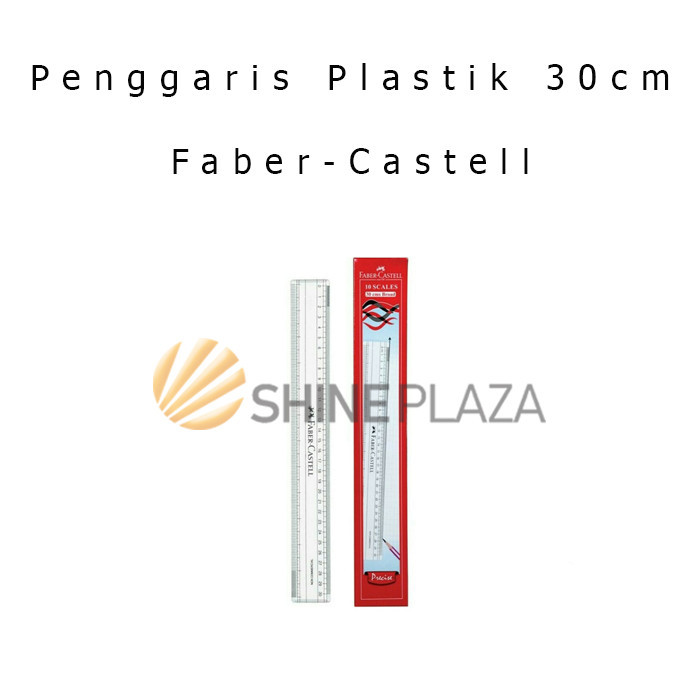 

PENGGARIS PLASTIK FABER-CASTELL 30CM - PLASTIC RULER 30 CM