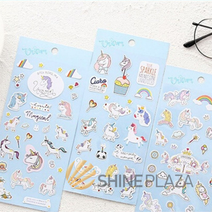 

DREAMY UNICORN DECO STICKERS - STIKER LUCU