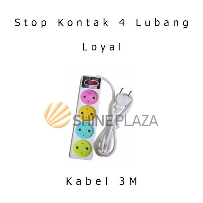 

STOP KONTAK 4 LUBANG 3M - STOPKONTAK LOYAL YUNIOR 212 ARDE SAKLAR
