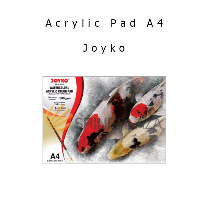 

WATERCOLOR ACRYLIC PAD - BUKU CAT AIR AKRILIK JOYKO PAD-2000 A4 300GSM