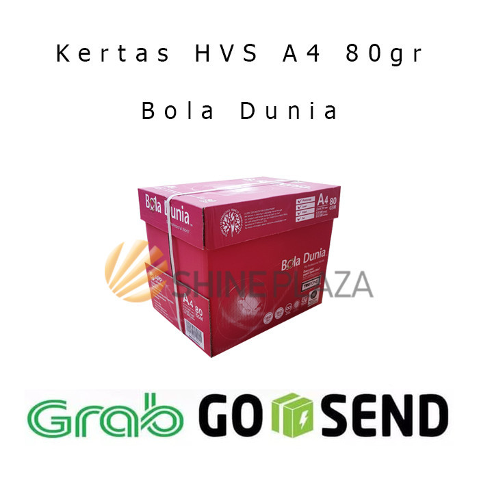 

KERTAS HVS A4 80GR BOLA DUNIA 1 DUS - KHUSUS GOSEND
