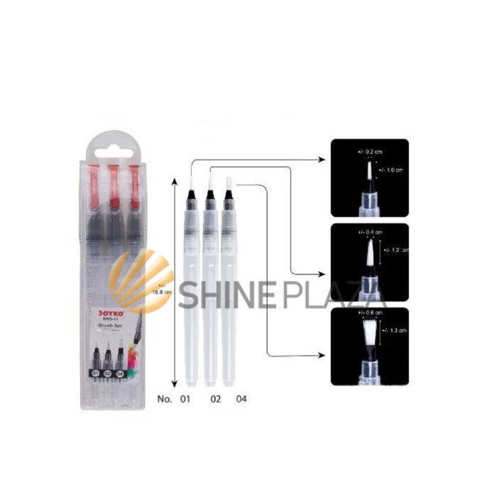 

KUAS LUKIS CAT AIR SET ISI 3 WATER BRUSH SET JOYKO BRS-11
