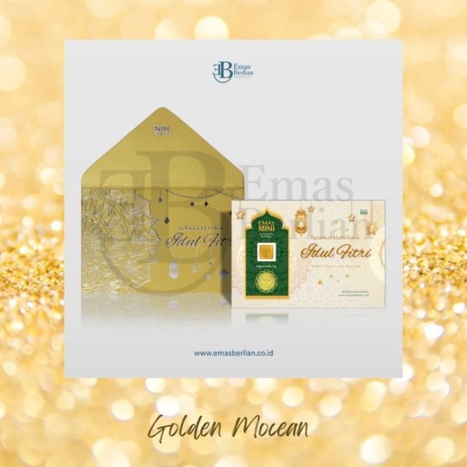 Mubarak| Gift Series Lebaran Hari Raya Idul Fitri THR Emas Mini Warna Emas