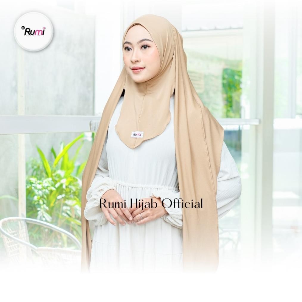 Beli 2 Lebih Murah Rumi - Naya Jilbab Pashmina Oval Inner Ninja Jersey Kuping Hijab Pashmina Shawl N
