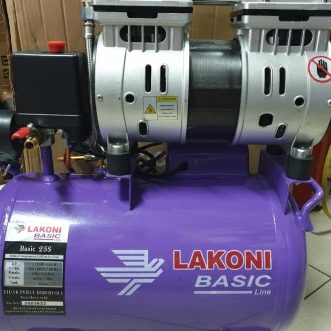 Mesin Kompresor Oliless Lakoni Basic 25 S