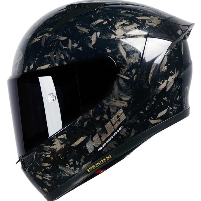 Njs Zx-1R Carbon Forged Gloss/Doff Helm Full Face Original