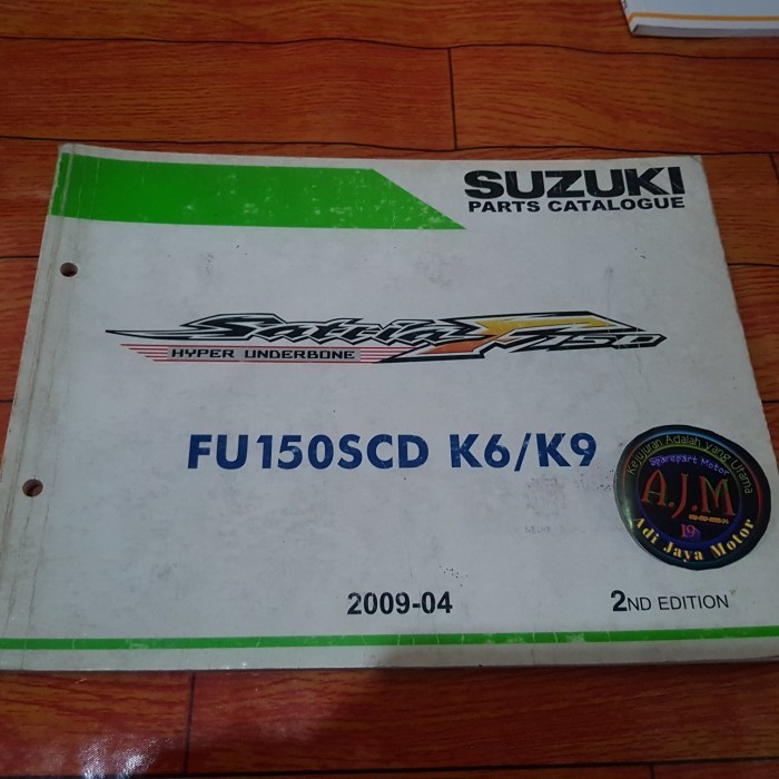 Buku Part Catalog Copian Suzuki Satria Fu 150 2010 Barong Barang Langka