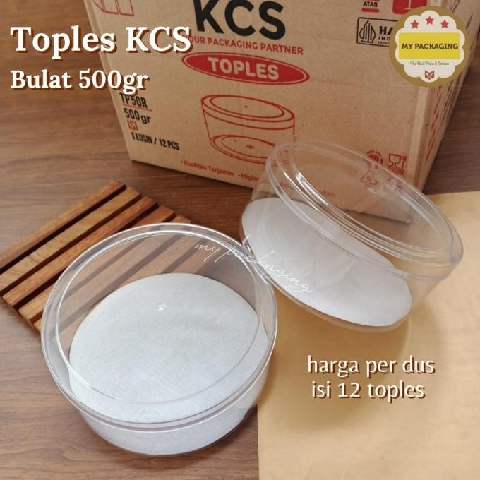 <<<<<] 1 Dus Toples Kue Kering Bulat NASTAR 500 Gr - Toples Bulat - isi 12 pcs