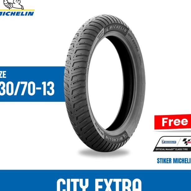 Ban Belaang Motor Nma Chelin City Etra 13070 R 13 Ban Tuble