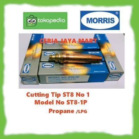 Cutting Tips ST8 No 1 Morris Propane LPG No 1 type ST 8 - 1P Strong 8