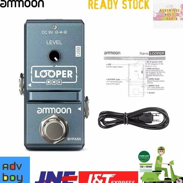 AMMOON LOOPER Pedal Efek Gitar Ammoon AP09 Looper Nano Pedal AP 09