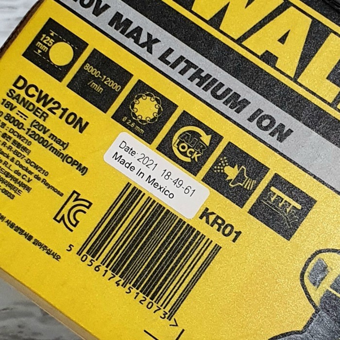 DeWALT DCW210 ORBITAL SANDER CORDLESS - Mesin Amplas Cordless