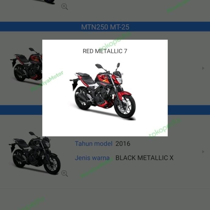 Cover Body Belakang Mt25 Mt 25 Merah Ori Yamaha Hemat