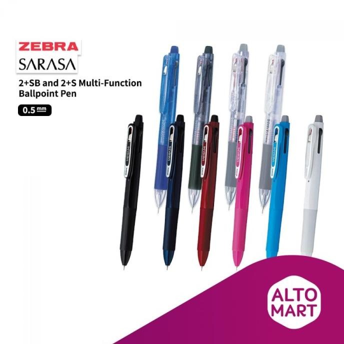 

Produk Baru!! Zebra Sarasa 2SB 2S Multi-Function Ballpoint Pen 0.5 mm Pulpen Pensil