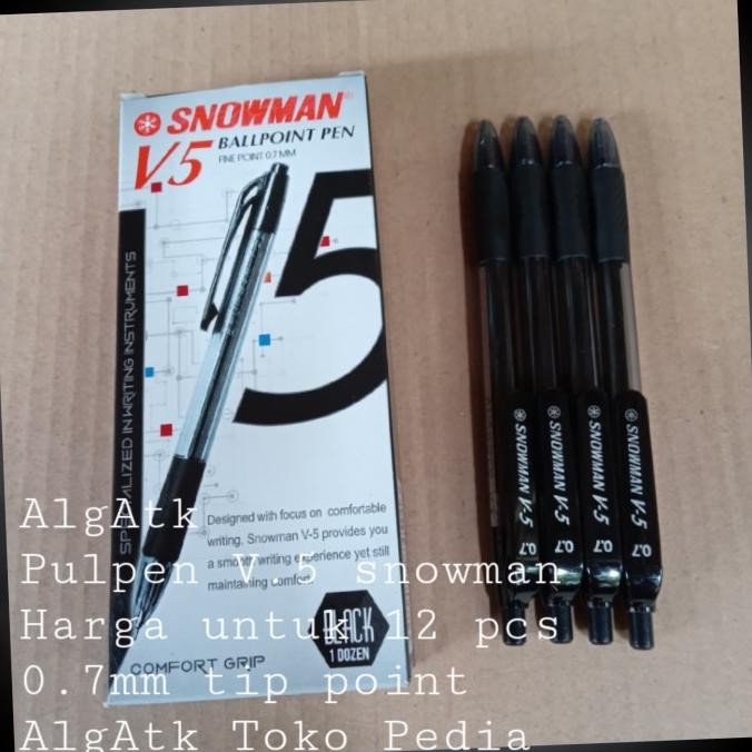 

Produk Baru!! pulpen snowman V5 harga untuk 1 lusin isi 12 pcs 0.7mm