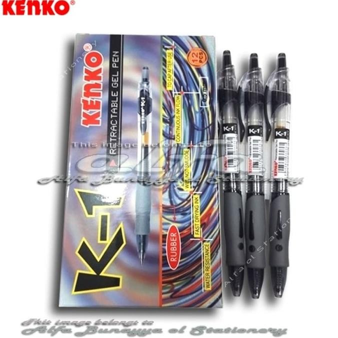 

Produk Baru!! KENKO Pulpen K-1 Retractable Gel Pen 0.5 - Pen Tinta K1 - Pena