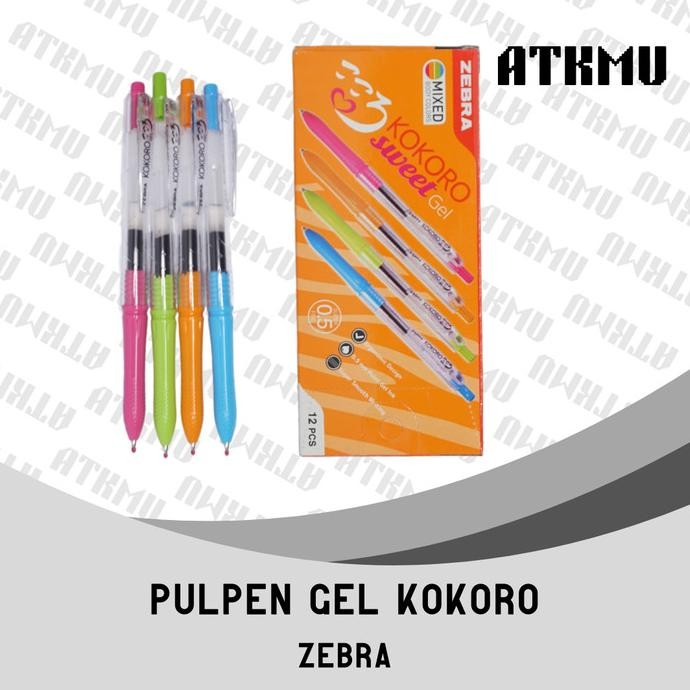 

Produk Baru!! Pulpen Gel ZEBRA KOKORO 0.5mm Tinta Hitam
