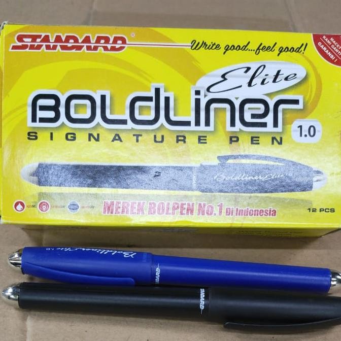 

Produk Baru!! pulpen standard boldliner elite 1.0 12pcs