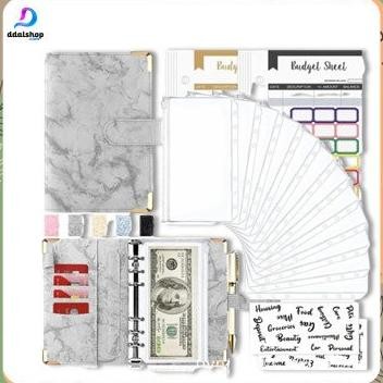 

Bugdgeting Binder A6 Organizer Uang Cash Budget Envelope Zipper Bahan