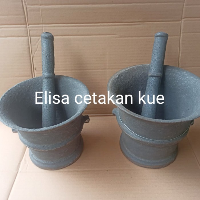 LUMPANG BESI UNTUK TUMBUK BUMBU JAMU DLL. UKURAN KECIL