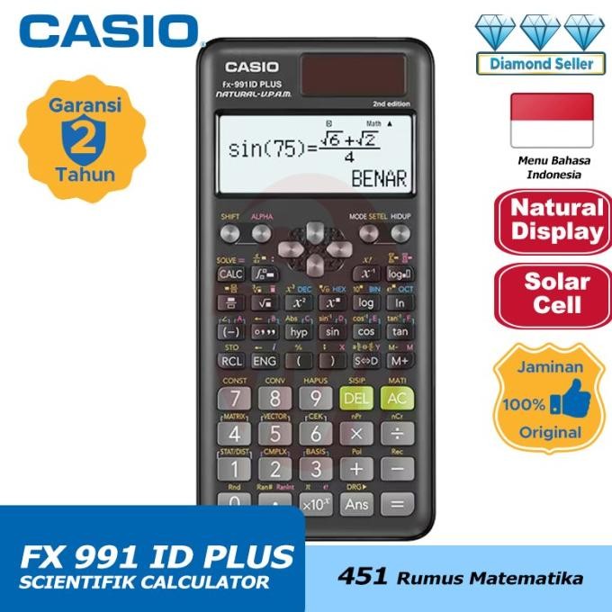 

ed-76 Kalkulator Casio FX 991 iD Plus Hemat