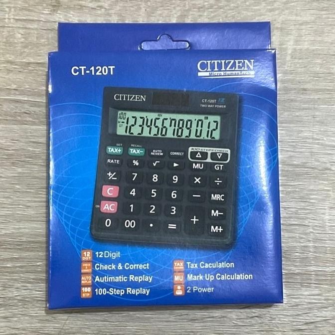 

wdr-75 Kalkulator Citizen CT 120T - Kalkulator Check & Correct - 12 Digit Terlaris