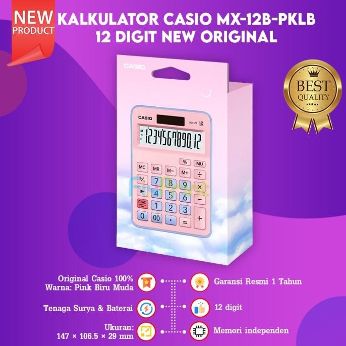 

gd-90 Calculator Casio MX-12B Desktop Kalkulator 12 Digit New Original Murah