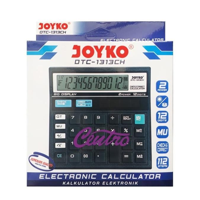 

EVY-510 CalculatorJoyko DTC-1313CH 12 Digits Check Correct Kalkulator DTC-1313 Hemat