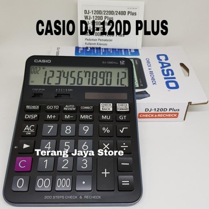 

GTU-712 Kalkulator Casio DJ-120D Plus Kalkulator 12 Digit Casio DJ-120 D Plus Viral