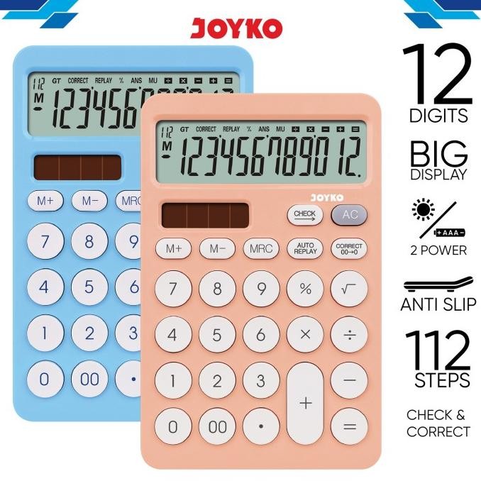 

VEX-2126 Calculator Kalkulator Joyko CC-64CO 12 Digits Check & Correct Original