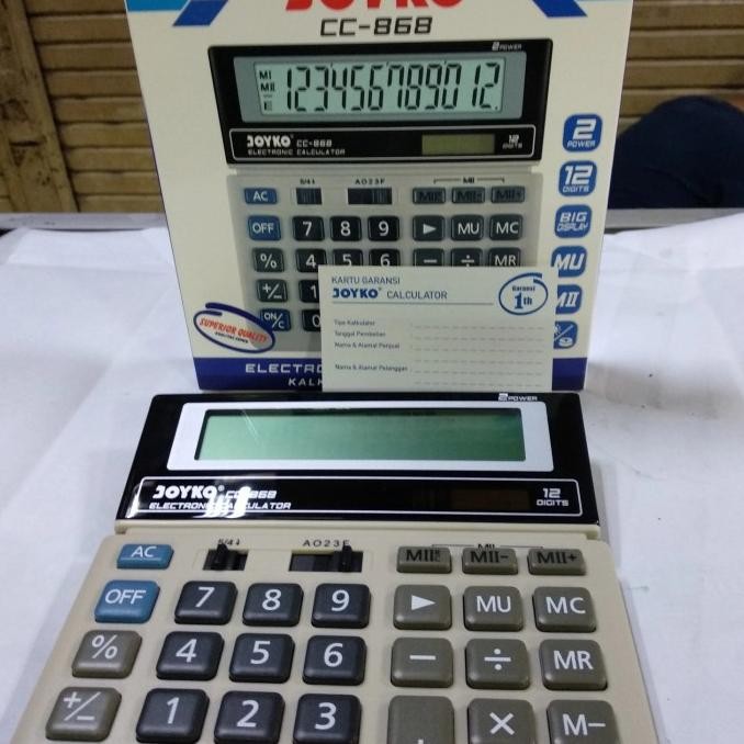 

Be09 Calculator CC-868 Joyko Murah