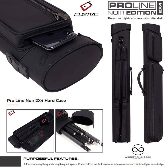 Cuetec Proline Noir 2 X 4 Hard Case / Tas Billiard