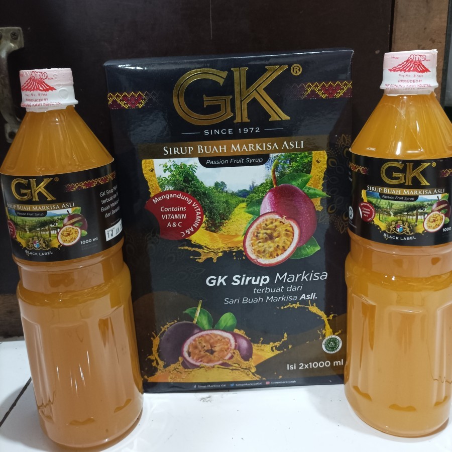 

Sirup GK Markisa 1L 2botol - 1L x 2